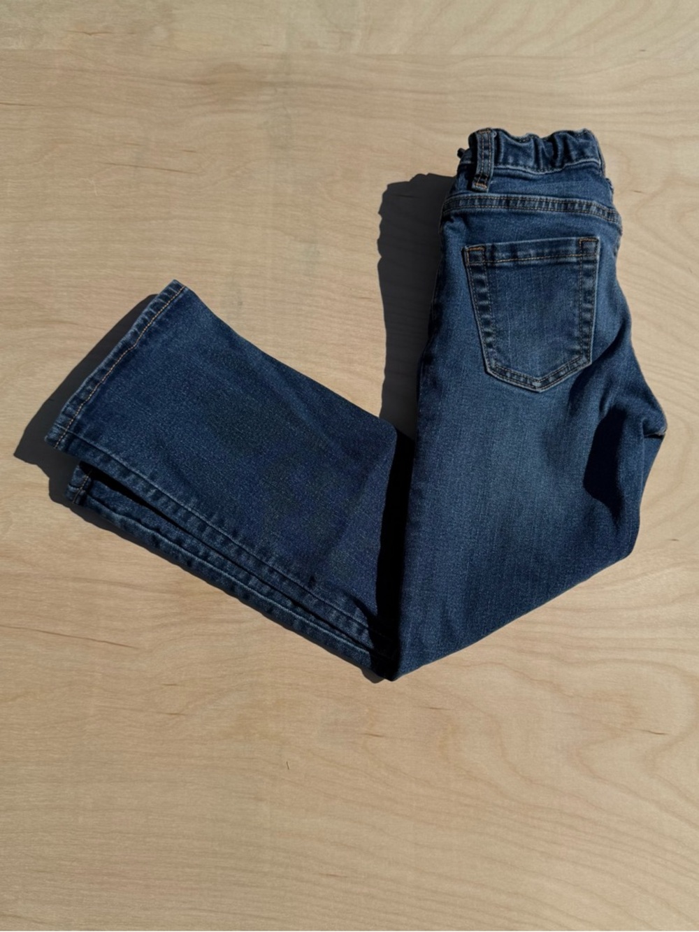 Old Navy Boot Cut Built in Flex Kids Blue Jeans Denim Pants size 7 Slim